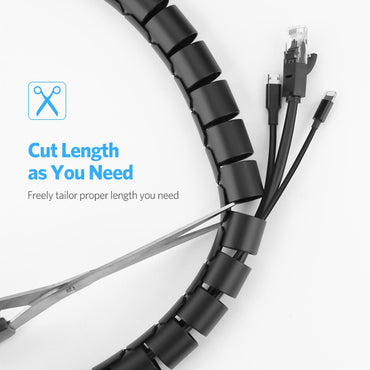 1 Pcs 1.5/2m Flexible Spiral Cable Organizer Pipe