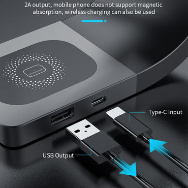 15W Magnetic Wireless Charger Dock Station For Apple