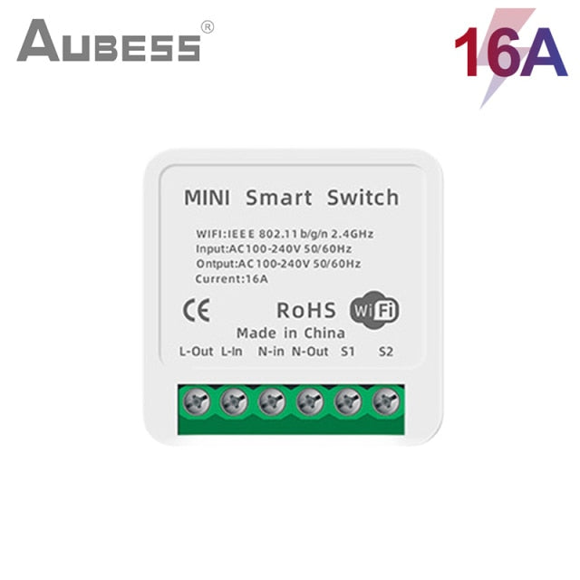 16A Tuya Wifi Mini DIY Smart Switch