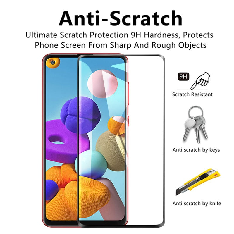 Tempered Glass Screen and Lens Protector for Samsung