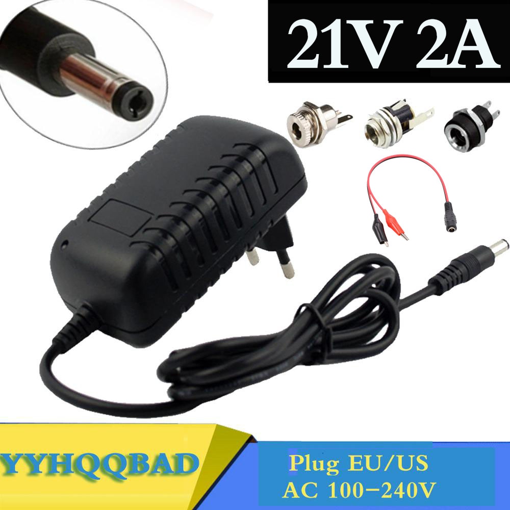 21V 2A 18650 Lithium Battery Charger