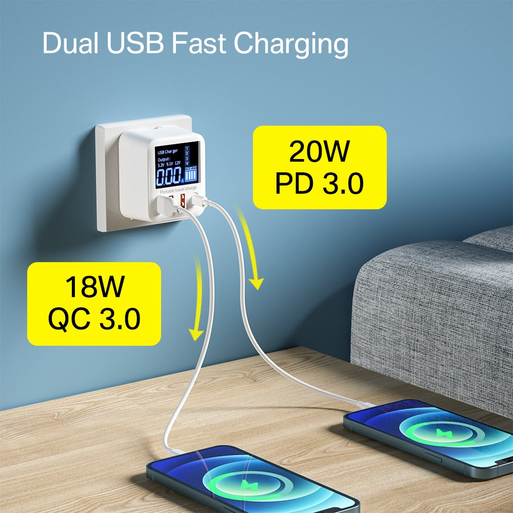 30/40W Quick Charge QC3.0 USB Wal Charger