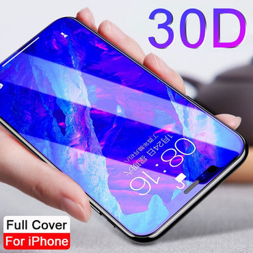 30D Full Cover Tempered Glass For iPhone