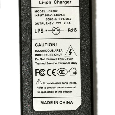 36V 2A battery charger For 10 Series 36V Electric Bike
