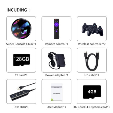 4K HD Retro Video Game Consoles H96 With 50000 Classic Games