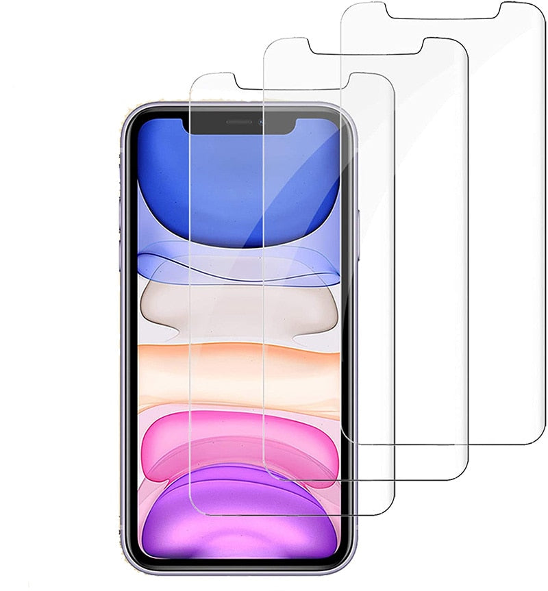 4PCS Protective Glass on For iPhone