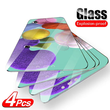 4Pcs Tempered Glass for Samsung