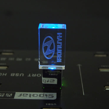 Hyundai Logo with LED USB Flash Drive
