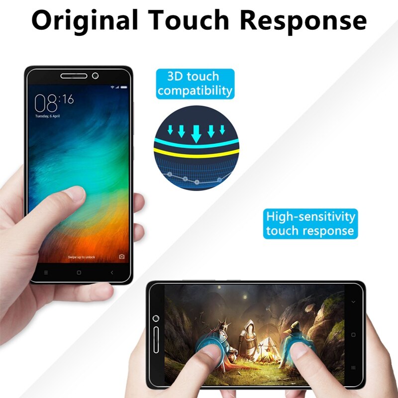 9H Hard Tempered Protective Glass For Xiaomi