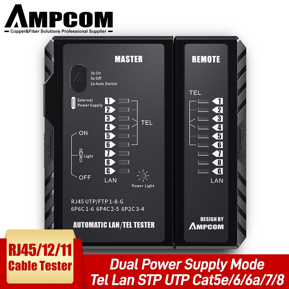 AMPCOM Network Cable Tester – Epodot.com