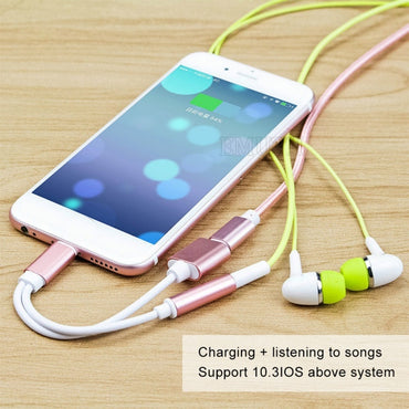 Charging Connector and 3.5mm Headphone Adapter for iPhone