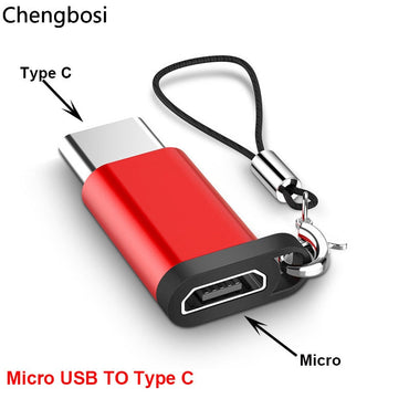 Aluminium Alloy Micro USB To Type C  Adapter