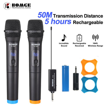 BOMGE VHF 3.5mm 6.35mm Wireless Microphone