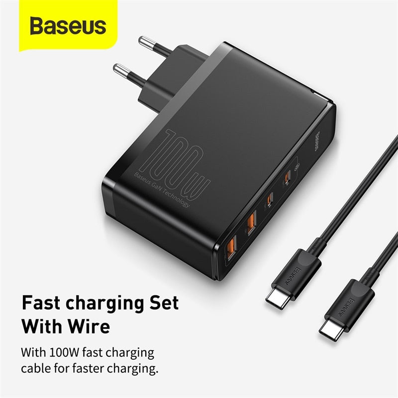 Baseus 100W GaN USB and Type C Charger