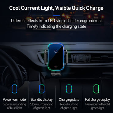 Baseus Intelligent Infrared Car Mount 15W QI Wireless Charger