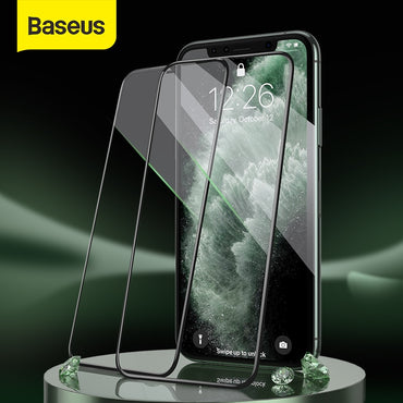 Baseus Tempered Glass For iPhone 13 12 11 Pro Max Screen Protector For iPhone X Tempered Glass Full Cover Screen Protector Glass