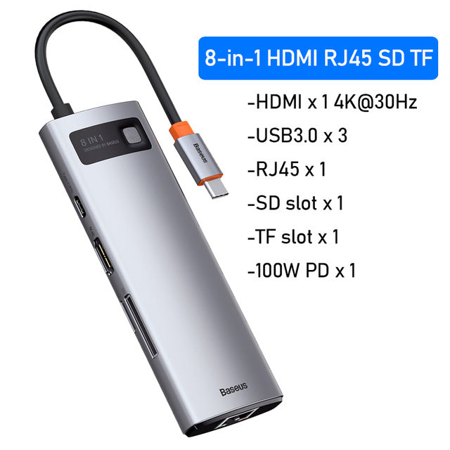 Baseus USB C 8 in 1  HUB