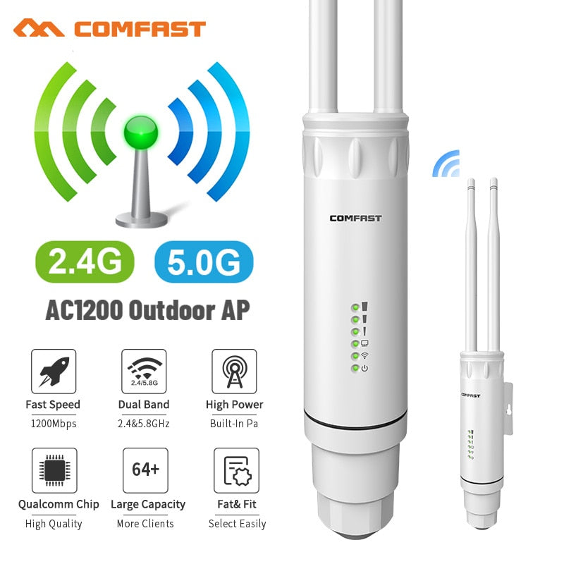 Comfast High Power AC1200 Outdoor Wireless Wifi Repeater
