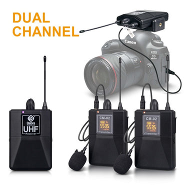 Debra Audio UHF Wireless Lavalier Microphone with 30 Selectable Channels