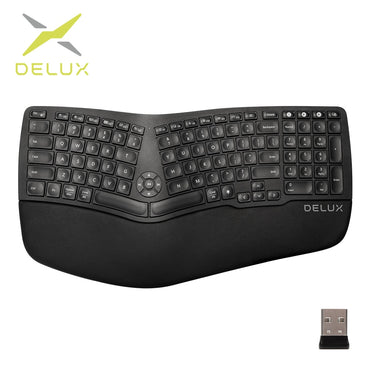 Delux GM902 Ergonomic Wireless Keyboard 