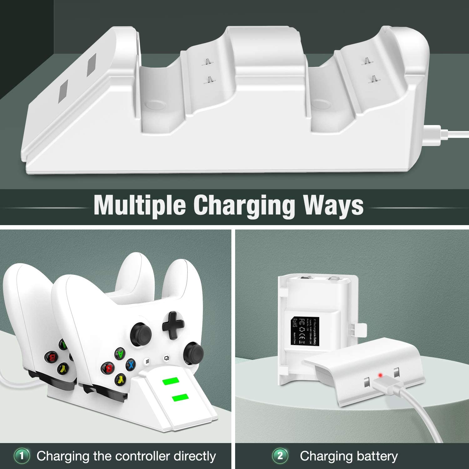 Dual Fast Charger For Xbox Controller