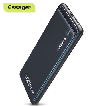 Essager Slim  10000mAh  Power Bank with Dual USB LED Display