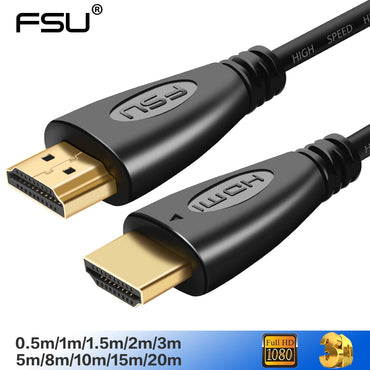 FSU HDMI-compatible Cable Video Cables Gold Plated 1.4 4K 1080P
