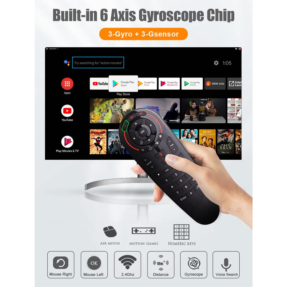 G30S Universal Remote control with Voice and Air Mouse