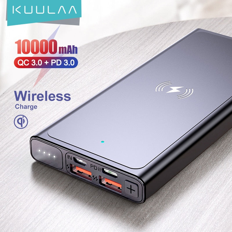 KUULAA 10000mAh Wireless  Power Bank
