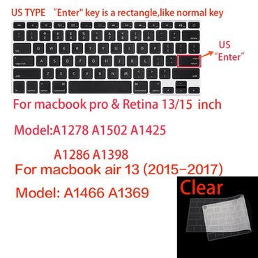 Keyboard cover for Apple Macbook Pro