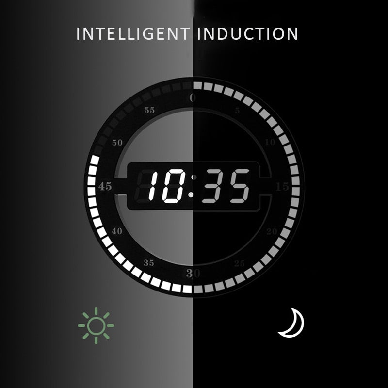 3D LED Digital Desk Or Wall Clock – Epodot.com