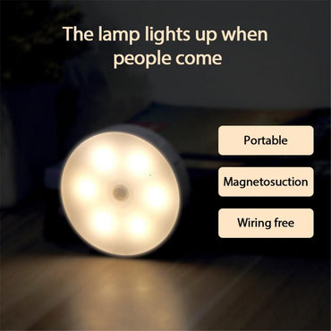 LED Motion Sensor Night Light USB Rechargeable