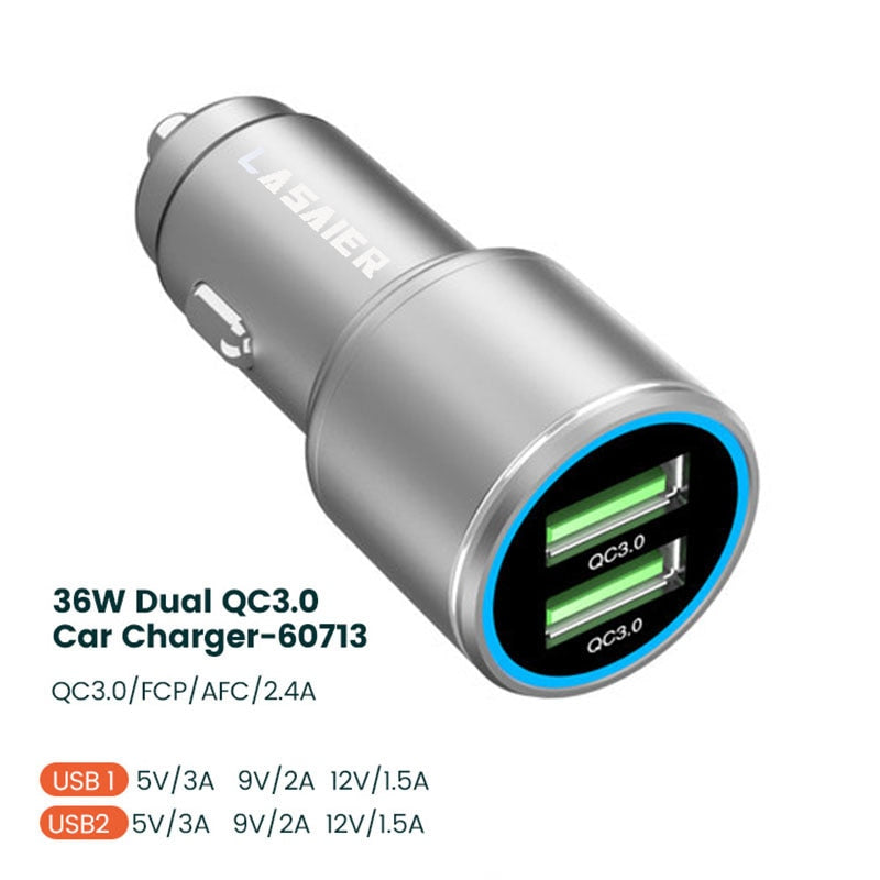Lasaier  USB Quick Car Charger  3.0 36W