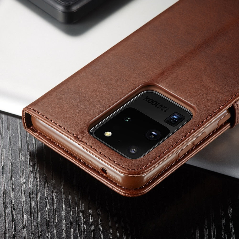 Leather Wallet Case for Samsung Galaxy