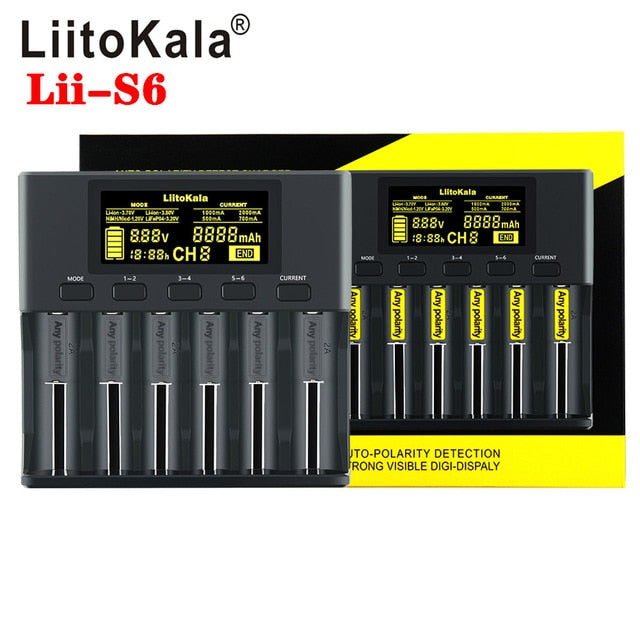 LiitoKala Battery Charger lithium NiMH