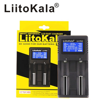 LiitoKala  1.2V 3.7V 3.2V Lithium-ion NiMH Smart Battery Charger