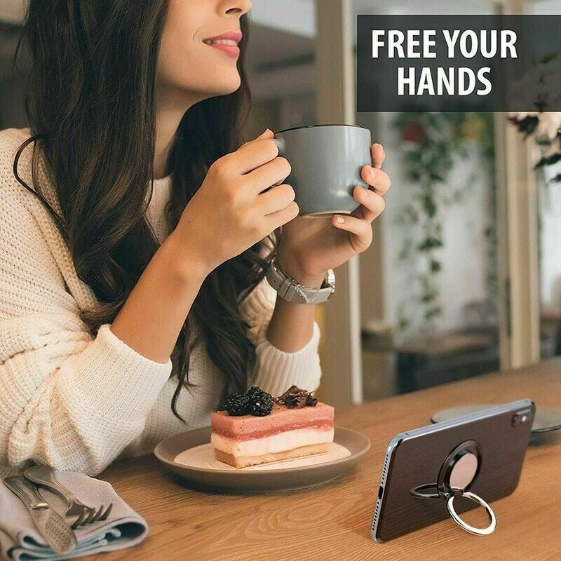 Luxury Rotatable Finger Ring Mobile Phone Holder Stand