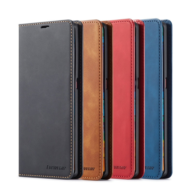 Magnetic Leather Case For Huawei