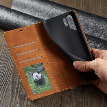 Magnetic Leather Case For Huawei