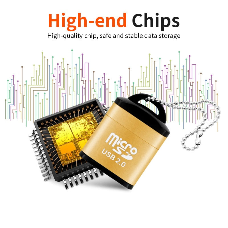 High Speed USB 2.0 Micro SD Memory Card Reader
