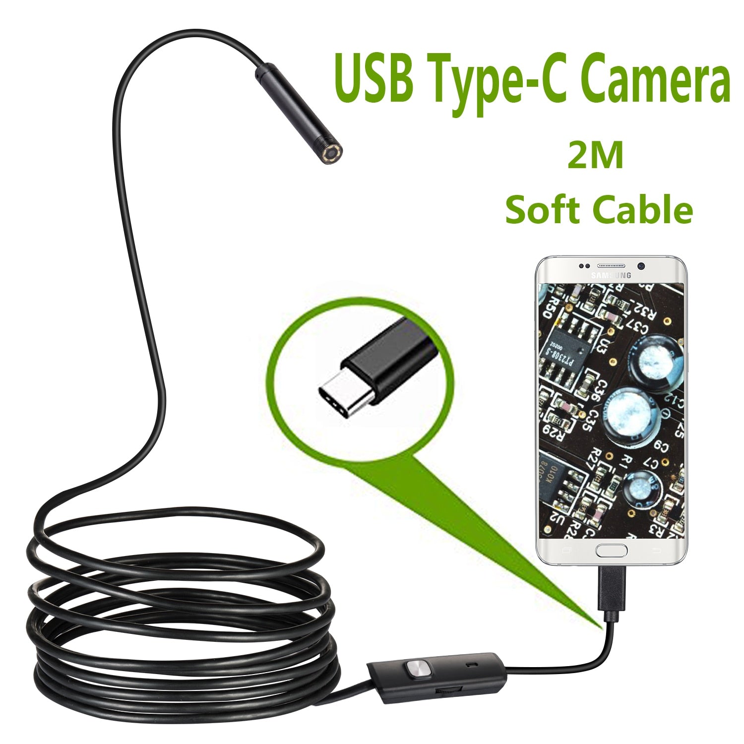 7.0mm USB Type-C Endoscope Camera