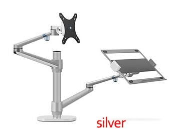 OL-3L aluminum silver Ergonomics 10"-17" desk laptop stand 32"