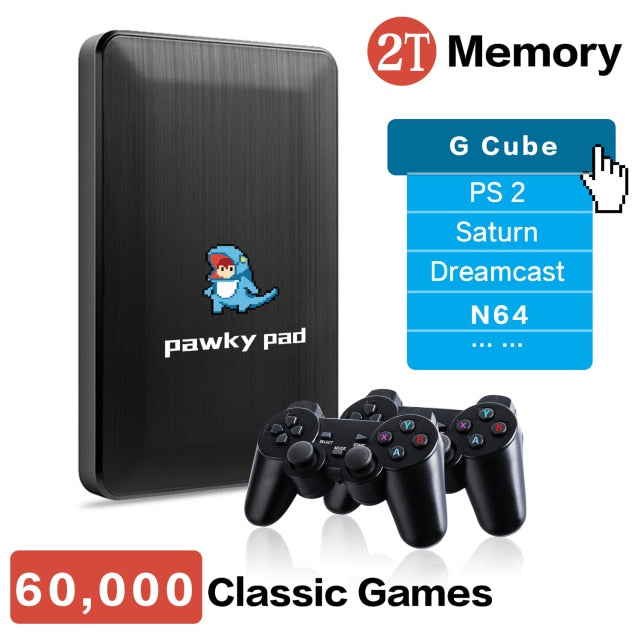 Pawky Pad Retro Video Game Console 60000+ Games