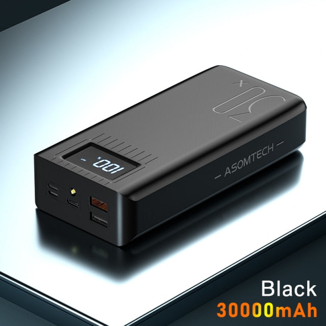 ASOMETECH Power Bank 30000mAh With LED Display