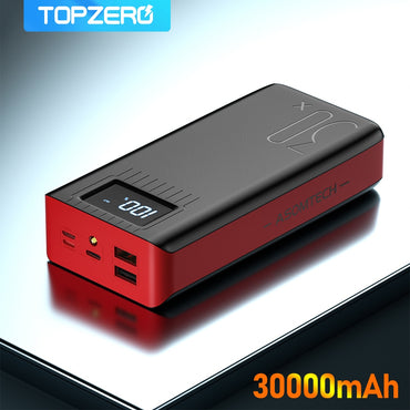 ASOMETECH Power Bank 30000mAh With LED Display
