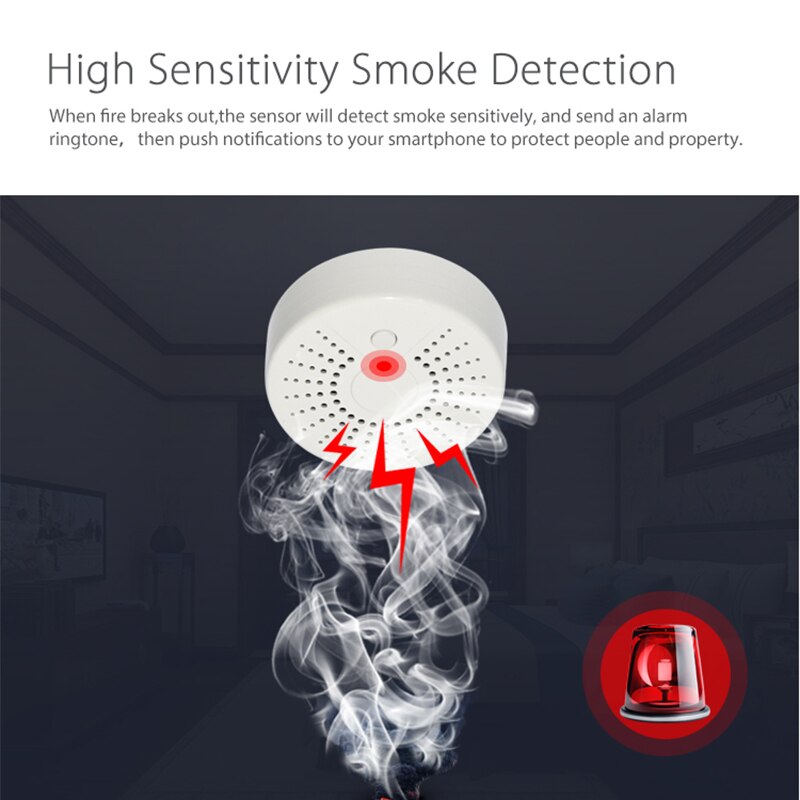 Wi-Fi Smoke Sensor With Temperature Sensor