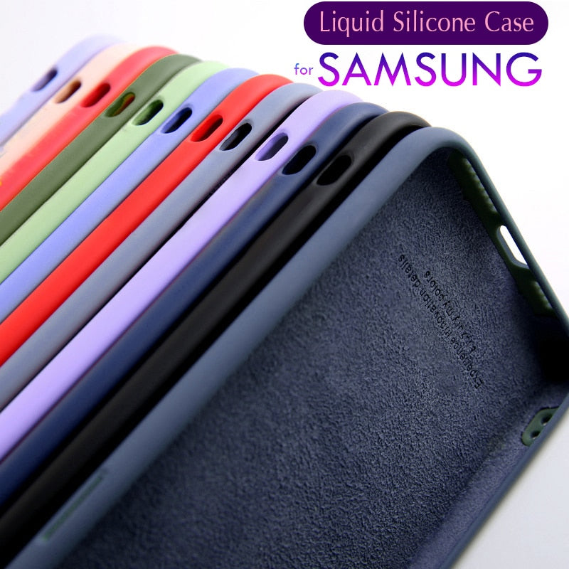 Soft Liquid Silicone Case For Samsung Galaxy