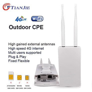 TIANJIE CPE905 Outdoor Waterproof 150Mbps 4G Router
