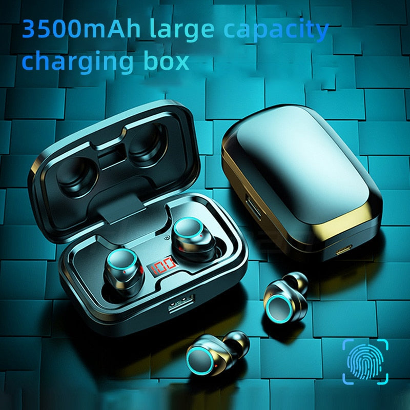 TWS Bluetooth 5.0 Earphones with 3500mAh Charging Box