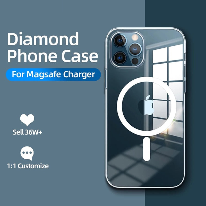 Transparent Magnetic Case for iPhone